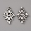 Hotfix Rhinestone Iron on Patches LS-RGLA-WH0014-01E-1