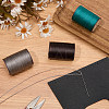 3 Roll 3 Colors Flat Waxed Polyester Thread String YC-CL0001-01C-4