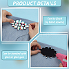 2Pcs Flower Glass Rhinestone Costume Accessories FIND-FG0004-81C-3