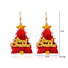 Christmas Alloy Dangle Earrings FS-WGC5D36-11-1