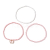 3Pcs Glass Seed Beaded Stretch Bracelets for Women BJEW-JB11437-4