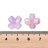 Two Tone Transparent Glass Bead Caps GLAA-Z020-02K-3