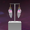 4Pcs 4 Colors Gradient Butterfly Resin Dangle Earrings EJEW-AN0003-94-7