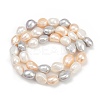 Natural Cultured Freshwater Pearl Beads Strands PEAR-P064-20K-09F-3