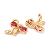 Brass Micro Pave Cubic Zirconia Charms KK-S389-03G-03-2