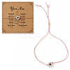 Daisy Charm Glass Seed Bead Slider Bracelets JL6020-13-1