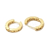 Clear Cubic Zirconia Square Hoop Earrings EJEW-G342-10G-2