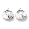 Brass Micro Pave Cubic Zirconia Pendants KK-C079-03P-1