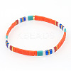Bohemian Glass Seed Beaded Stretch Bracelets JM4508-19-1