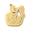 Mother's Day 201 Stainless Steel Pendants STAS-H188-01A-G-1