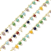 Brass & Glass Link Chain CHC-A009-05G-03-1