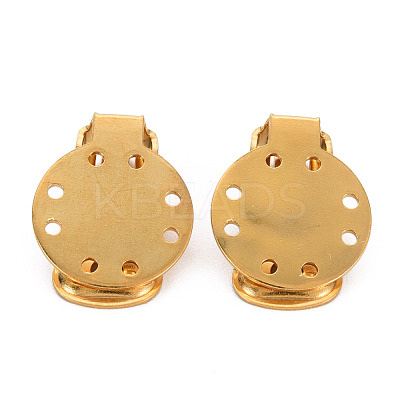 Ion Plating(IP) 304 Stainless Steel Clip-on Earring Setting STAS-Q241-012B-1