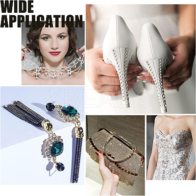 1 Roll Electrophoresis Iron Rhinestone Strass Chains CHC-GF0001-06A-1