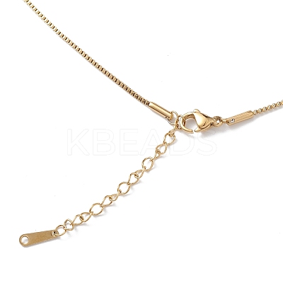 Clear Cubic Zirconia Religion Pendant Necklace NJEW-F307-01D-1