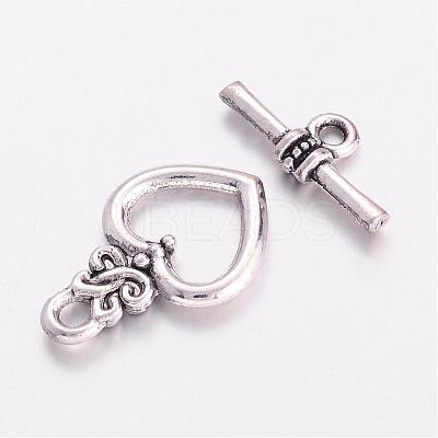 Alloy Toggle Clasps EA9137Y-NF-1