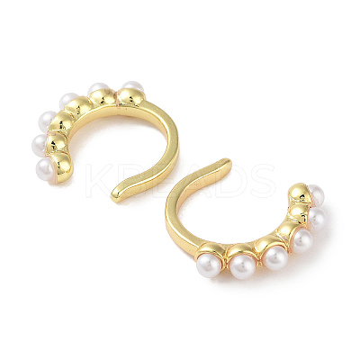 Brass Cuff Earrings for Women EJEW-E310-02G-1