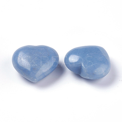 Natural Blue Aventurine Heart Love Stone X-G-O174-10-1