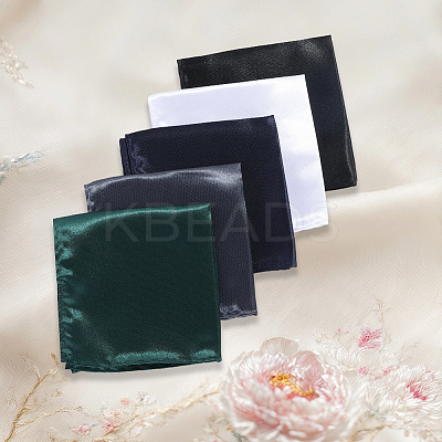 5Pcs 5 Colors Polyester Pocket Towel Accessories AJEW-CN0004-38-1