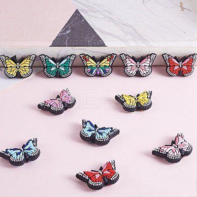 14Pcs 7 Colors Silicone Beads JX752A-1