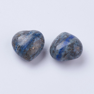 Natural Lapis Lazuli Heart Love Stones DJEW-P009-02A-1