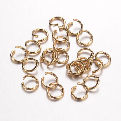304 Stainless Steel Open Jump Rings X-STAS-D438-26-1
