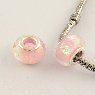 Drawbench Resin European Large Hole Beads DACR-S011-09-1