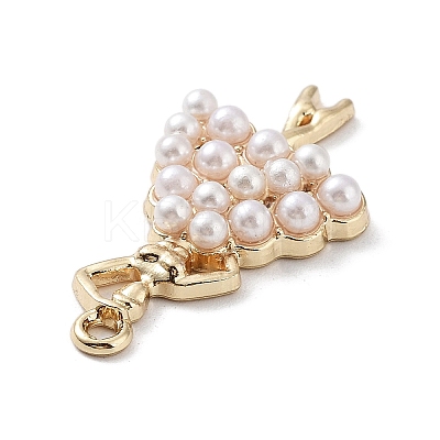 Ballet Dancer Resin Imitation Pearl Pendants FIND-Q097-07G-1