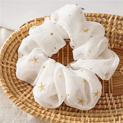 Star Pattern Cloth Elastic Hair Accessories PW-WG91763-01-1