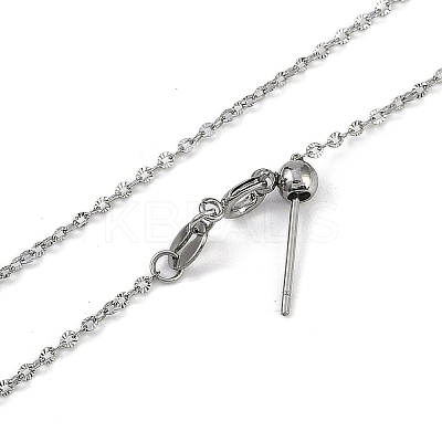 304 Stainless Steel Cable Chains Necklaces NJEW-H042-06P-1