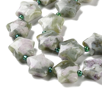 Natural Peace Jade Beads Strands G-NH0005-001-1