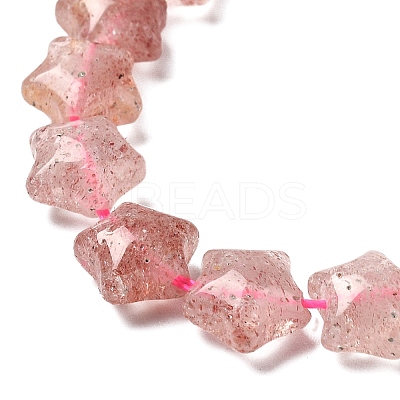 Natural Strawberry Quartz Beads Strands G-Z080-A19-8mm-1