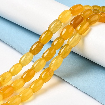 Natural Dyed White Jade Beads Strands G-M402-A01-02-1