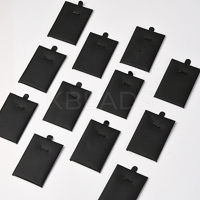 24Pcs PU Leather & Sponge Jewelry Pendant Nceklace Display Cards NDIS-SP0001-03A-01-1