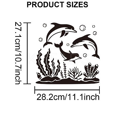 1Pc PET Hollow Out Drawing Painting Stencils DIY-MA0004-53C-1