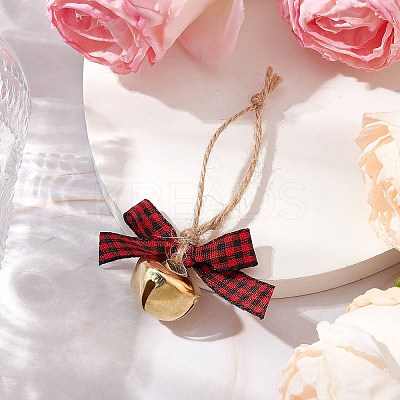 Iron Bell Pendant Decoration HJEW-JM02248-02-1