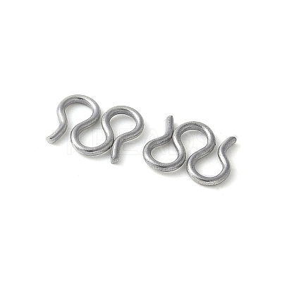 304 Stainless Steel S-Hook Clasps STAS-Z124-04D-P-1