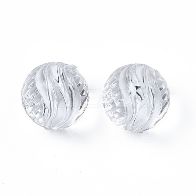 Transparent Acrylic Beads TACR-N009-34-1