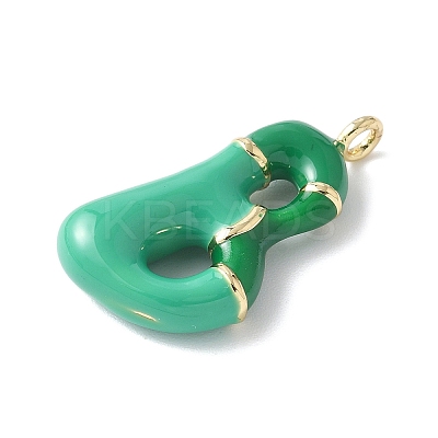 Brass Enamel Pendants X-KK-E093-03G-B-01-1