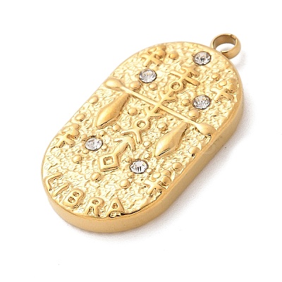 304 Stainless Steel Pendants LS-STAS-F349-03G-10-1