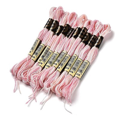 10 Skeins 6-Ply Polyester Embroidery Floss OCOR-K006-A67-1