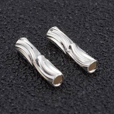 Corrugated Brass Tube Beads KK-H759-27A-S-1
