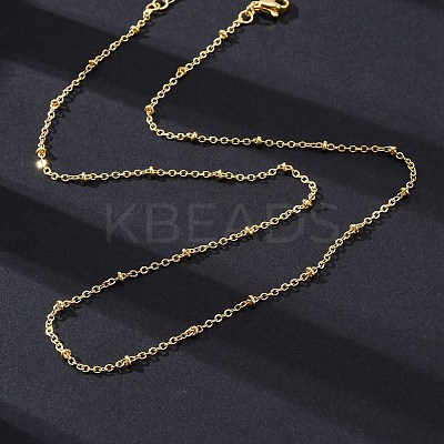 Brass Satellite Chains Necklaces for Women NJEW-D302-61G-1