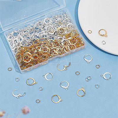 200Pcs 2 Colors Brass Leverback Earring Findings FIND-AR0004-93-1
