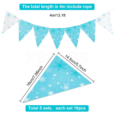 Paper Pennant Flags Banners FIND-WH0152-225-1