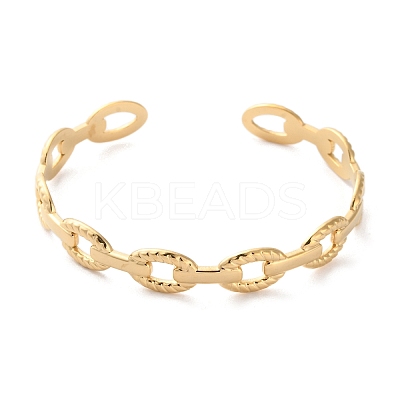 304 Stainless Steel Cuff Bangles for Women LS-BJEW-K263-05G-04-1