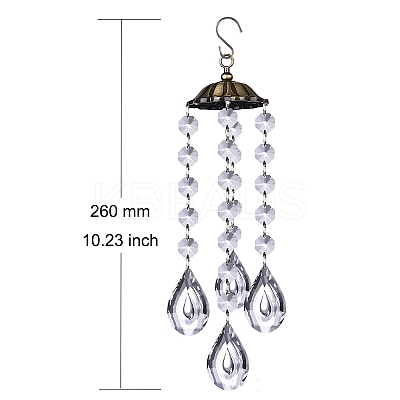Crystal Glass Sun Catcher Pendant PW-WG3FF73-04-1