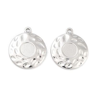 Non-Tarnish 304 Stainless Steel Pendant Cabochon Settings LS-STAS-P364-09P-1