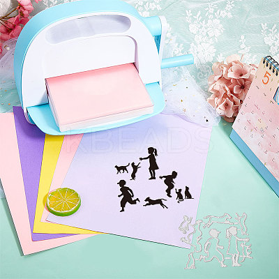 Children and Pet Carbon Steel Cutting Dies Stencils DIY-WH0309-1503-1