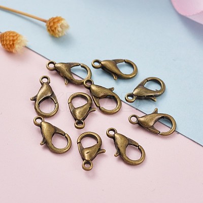 Zinc Alloy Lobster Claw Clasps E102-NFAB-1