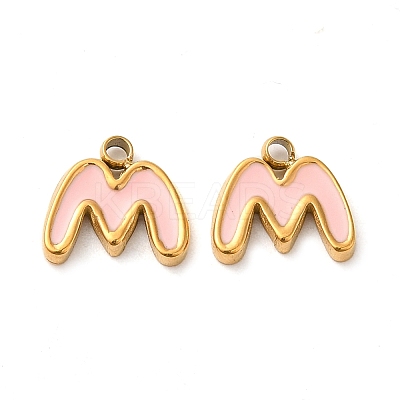 304 Stainless Steel Enamel Charms STAS-L022-292G-M-1
